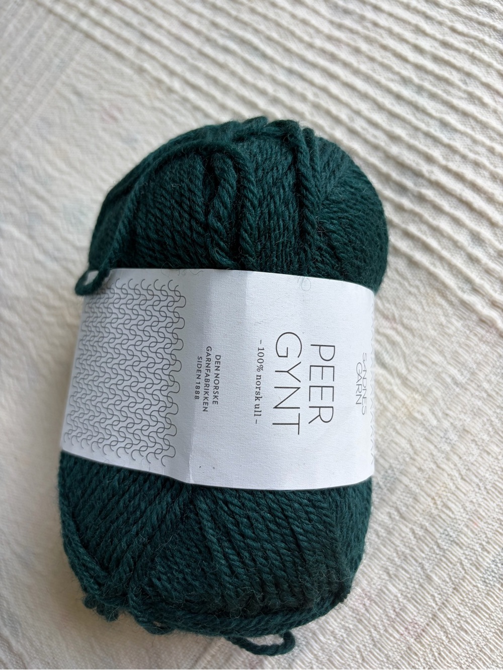 Deep Teal Wool Yarn - Premium Norwegian Wool